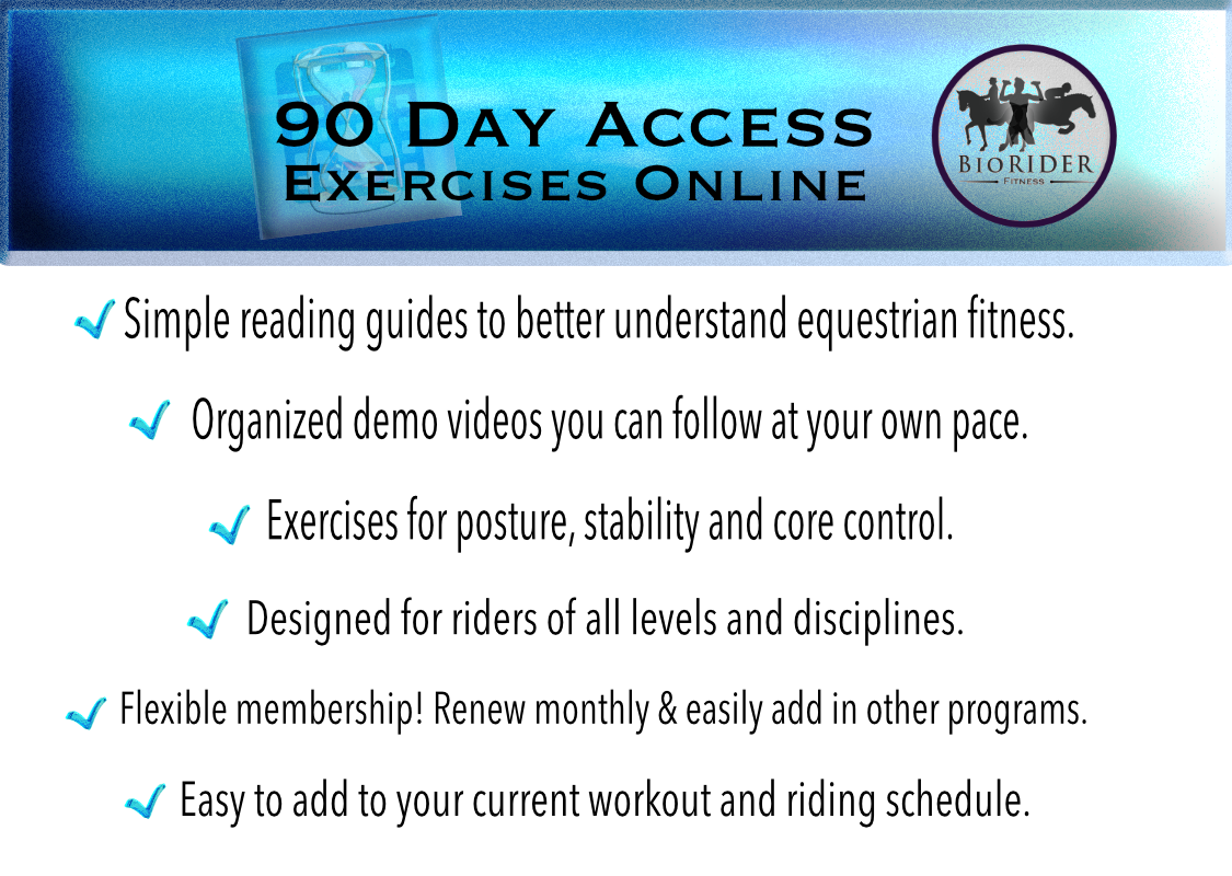 90 days to better equestrian fitness